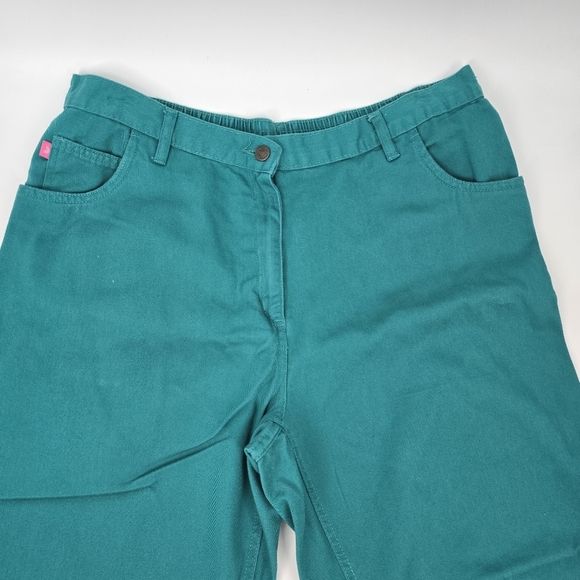 Woman Within Jeans Women’s 22WP Teal Denim Wide Leg Pants - Picture 6 of 8